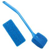 Fish Tank Cleaning Tools Algae Remover for Aquariums Aquarium Cleaner - Fish Tank Cleaner Turtle Tank Cleaner Aquarium Algae Scraper Double Sided Sponge Brush Cleaner Long Handle Fish Tank Scrubber