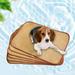 TUTUnaumb Cooling Mat for Dogs Rattan Woven Summer Pet Sleeping Cool Pad Pet Cushions Summer Fast Cooling Cushion Fine Cushion And Pet Mat Classic Vintage Style Office Cushion 19.68*23.62IN-Brown-L