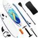 Fithood Stand Up Paddle Board 126 Ã—32 Ã—6 Extra Wide Thick Sup Board with Premium Sup Accessories & Backpack Non-Slip Deck Leash Adjustable Paddle Hand Pump Bottom Fin