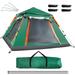 LELINTA 4-5 Person Pop-Up Tent Easy Pop Up Tent Automatic Setup Waterproof 2 Doors-Instant Family Tents for Camping Hiking & Traveling Green/Grey