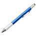 6 in 1 Multi-functional Stylus Pen with Black/Blue Refill Tool Tech Ballpoint Stylus Pen 6 in 1 Multi-functional with Black/Blue Refill Tool Tech Ballpoint Pen with Clip Smooth Blue Blue Refill