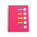 Side-spiral Notebooks Thicken Notepad Category Notepad Students Stationery for Diary Journal Travel (B5 Large Size Rosy)
