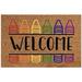 BadyminCSL Door Mat Summer Floor Mats Door Mats Outdoor Doormat Classroom Decor Teacher Welcome Mat for Outdoor and Indoor Uses