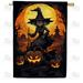 America Forever Halloween Cat House Flag 28 x 40 inch Double Sided Outside Halloween Witch Hat Cat Jack O Lantern Nightmare Horror Spooky Holiday Yard Outdoor Decorative Flag