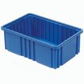 Quantum DG91035BL Plastic Dividable Grid Container 10-7/8 L x 8-1/4 W x 3-1/2 H Blue Lot of 20