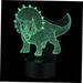 YSTIAN Night Light LED Table Light Sports Decor Kids Room Decor Night Lights for Kids Desktop 3D Light 3D Lamp 3D Dinosaur-Shaped Light Dinosaur Night Light Creative Dinosaur Shape Light