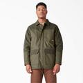 Dickies Men's Waxed Canvas Chore Coat - Moss Green Size M (TJ401)