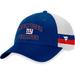 Men's Fanatics Branded Royal/White New York Giants Fundamentals Side Stripe Trucker Adjustable Hat