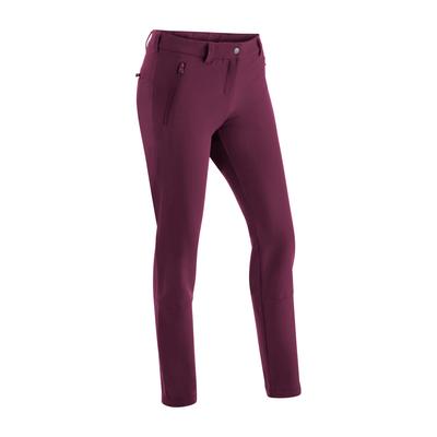 Funktionshose MAIER SPORTS "Helga slim", Damen, Gr. 76, Langgrößen, pink (magenta), 90% Polyester, 10% Elasthan, Hosen, warme Damen Outdoorhose, robuste Wanderhose, Slim Fit Image