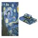 Qilmy 3 Piece Starry Night Towel Set, Bathroom Decorative Towel Set, Absorbent Soft Towels Quick Drying for Bathroom, with Bath Towel, Hand Towel & Washcloth
