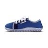 Barfußschuh LEGUANO "LEGUANITO AKTIV", Kinder, Gr. 22, blau, Textil, sportlich, Schuhe Barfußschuh Schnürschuh, Halbschuh, Schnürer mit speziell entwickelter Halbkugel-Laufsohle