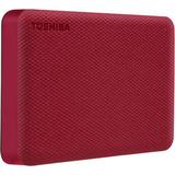 Toshiba 2TB Canvio Advance USB-A 3.2 Gen 1 Portable Hard Drive (Red) HDTCA20XR3AA