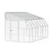 Canopia Sunroom 2 Greenhouse Acrylic Panels/Resin/Polycarbonate Panels in White | 16.67 W x 102 D in | Wayfair 702135