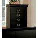 Charlton Home® Petrucci 5 Drawer Solid Wood Chest Metal in Black | Wayfair 8E236FEFDE894D60A5FDC0D8A3CECA39