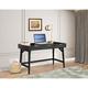 Corrigan Studio® Cardale Desk Wood in Black | 30 H x 52 W x 24 D in | Wayfair A03005F12F4042AA9860D34BBC63FCE8