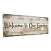 Gracie Oaks Yaeli Welcome to Our Garden Metal Sign Metal | 4.25 H x 11.5 W x 0.04 D in | Wayfair D7171BCC5D0A470CADD2BEE29B97E4A9