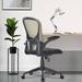 Inbox Zero Kuwan Ergonomic Mesh Task Chair Upholstered/Mesh in Green/Brown | 42.17 H x 26.42 W x 26.42 D in | Wayfair