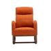 Ivy Bronx Hassiel Comfortable Rocking Chair Living Room Chair Rocker Nurse Chair, Polyester in Orange | 39.76 H x 37.01 W x 27.17 D in | Wayfair