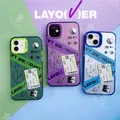 V LAYOVER-Coque de téléphone portable TaeHyung étui pour iPhone 15 PRO 15PROMAX 15PLUS 14 X XS Poly