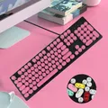 Capuchons de touches d'ordinateur compacts touches de clavier de jeu de forme ronde adaptés pour