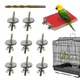 Vis pour perchoir à oiseaux support pour perroquet hamster cage à oiseaux fournitures en fibre