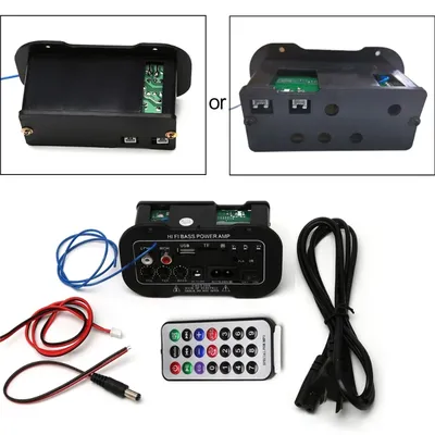 25W Car Bluetooth-compatible Subwoofer Hi-Fi Bass Amplifier Board TF USB