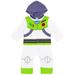 Disney Pixar Toy Story Buzz Lightyear Little Boys Zip Up Cosplay Coverall Infant to Little Kid