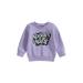 SHIBAOZI Toddler Baby Girl Boy Halloween Outfit Pumpkin Letter Crewneck Sweatshirt Pullover Sweater Fall Clothes