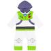 Disney Pixar Toy Story Buzz Lightyear Little Boys Zip Up Cosplay Coverall Infant to Little Kid