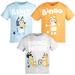 Bluey Bingo Toddler Boys 3 Pack T-Shirts Toddler to Big Kid