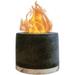 DTOWER Concrete Tabletop Fire Pit Portable Concrete Fire Pit Ethanol Fire Pit Table Top Firepit Fire Bowl Mini Fireplace