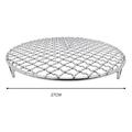 BAMILL 27cm Round Grill Grate Stainless Steel Net Mat Charcoal Electric Gas BBQ Outdoor