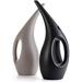 2 Pack 0.4 Gallon Plastic Watering Can Elegant Watering Pot Small Indoor Watering Cans for House Plants Gray and Dark Gray