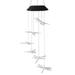 Wind Chimes Cardinal Bird Wind Chimes Solar Powered Chime Light Wind Chimes for Loss of Love Hummingbird Decor for Patio Deck Yard Garden Homeï¼ŒTransparent dragonfly