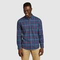 Eddie Bauer Men's Eddie's Favorite Flannel - Plaid - Heather Indigo - Size L