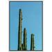 wall26 Framed Canvas Print Wall Art Tropical Green Mexico Desert Cactus Succulent Nature Wilderness Photography Realism Floral Botanical Multicolor for Living Room Bedroom Office - 24 x36