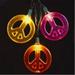 Kurt S. Adler Inc. Kurt Adler 10-Light Multicolored Peace Sign Light Set