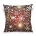 Christmas Snowflake Stars Square Throw Pillow Covers Couch Decorative Pillow Cases Outdoor Sofa Cushion Cover Modern Decor for Bed Living Room 18 x 18