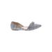 J.Crew Flats: Slip-on Chunky Heel Casual Blue Shoes - Women's Size 6 - Almond Toe