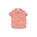 Little Co. By Lauren Conrad Short Sleeve Button Down Shirt: Pink Tops - Size 18 Month