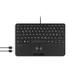 Perixx PERIBOARD-526 DE, kabelgebundene Mini-USB-Tastatur mit Trackball - X-Typ Scherentasten - 11,18x7,17x1,1 Zoll - 2 USB-Hubs integriert - DE Layout