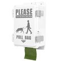 Dog Poop Bag Dispenser Wall Mount, Waterproof Outdoor Dog Bag Storage Dispenser With Clean Up Dog Poop Signs, Outdoor Wall, Stake, Pole, Fence Mounted (only dispenser)