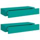 vidaXL 2x Wall-mounted Drawer Shelves Home Living Room Bedroom Furniture Shelving Ledges Floating Cabinet Wall Display Storage Shelf MDF Blue,60 x 23.5 x 10 cm/2x