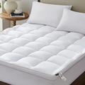 TopTopper Mattress Topper Twin XL, Cooling Mattress Pad Cover for Hot Sleepers, Extra Thick 5D Snow Down Alternative Overfilled Plush Pillow Top with 8-21 Inch Deep Pocket -39"x80" White