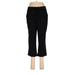 Tek Gear Casual Pants - Mid/Reg Rise Flared Leg Cropped: Black Bottoms - Women's Size Medium