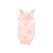 Carter's Short Sleeve Outfit: Pink Print Tops - Size 6 Month