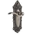 Grandeur Grande Victorian Passage Door Lever w/ Arch Rosette in Gray | 8.25 H x 4.72 W in | Wayfair 812825