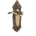 Grandeur Grande Victorian Passage Door Lever w/ Arch Rosette in Yellow | 8.25 H x 4.72 W in | Wayfair 812832