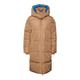 Steppmantel VERO MODA "VMDIANE COAT BOOS" Gr. XS (34), braun (tigers eye detail:french blue) Damen Mäntel Übergangsmäntel