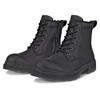 Schnürboots ECCO "GRAINER W", Damen, Gr. 39, schwarz, Leder, klassisch, Schuhe, Stiefelette, Winterboots, Blockabsatz, mit Schurwollfutter